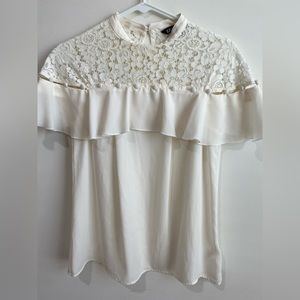 Express white blouse size Small